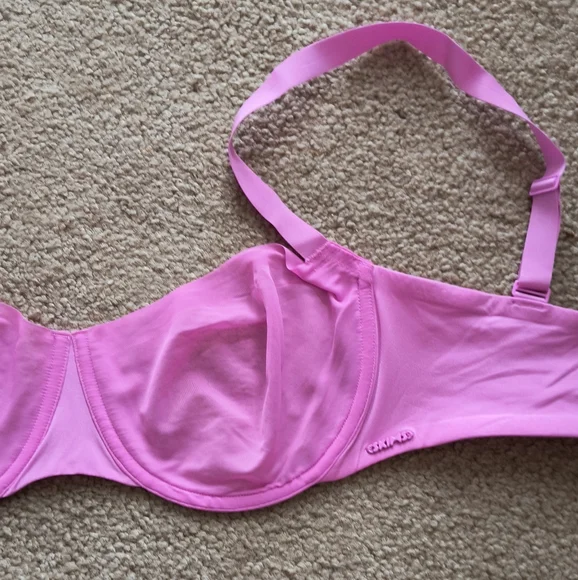 Skims Unlined Balconette Bra 34DD  Pink - Picture 2 of 10